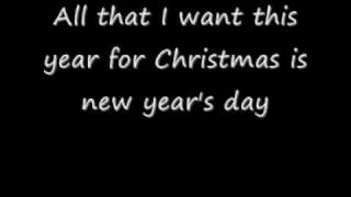 All I Want for Christmas Is New Year's Day Music Video