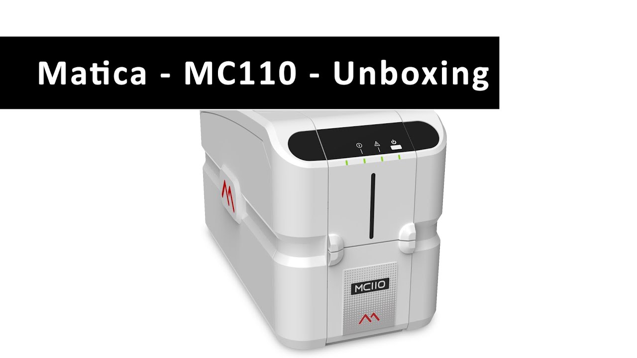 Unboxing a Matica MC110 card printer