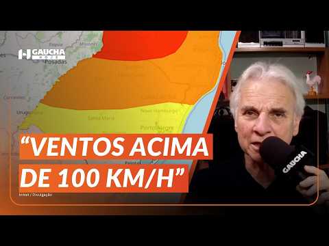 RS tem ALERTA VERMELHO para temporais; confira a PREVISÃO DO TEMPO com Cléo Kuhn | Gaúcha Hoje