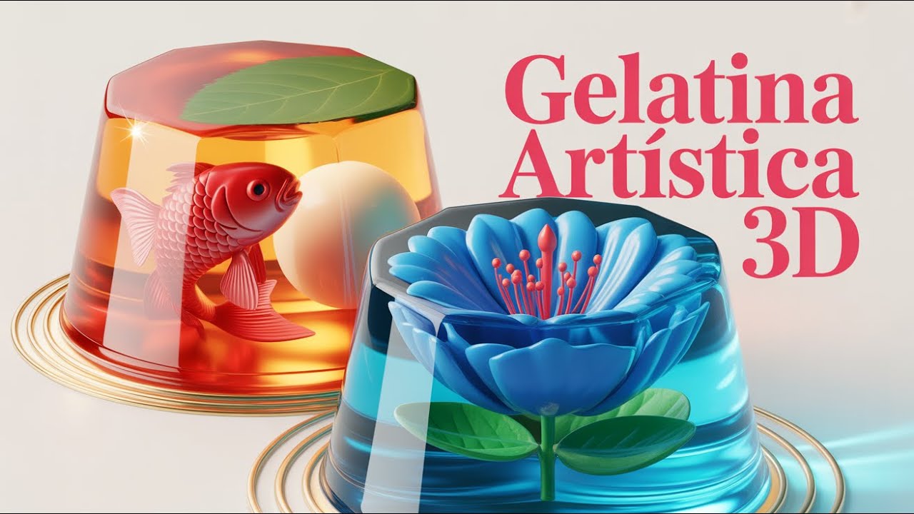 Cómo Hacer Gelatinas Artísticas con Peces y Flores 3D | Tutorial Paso a Paso