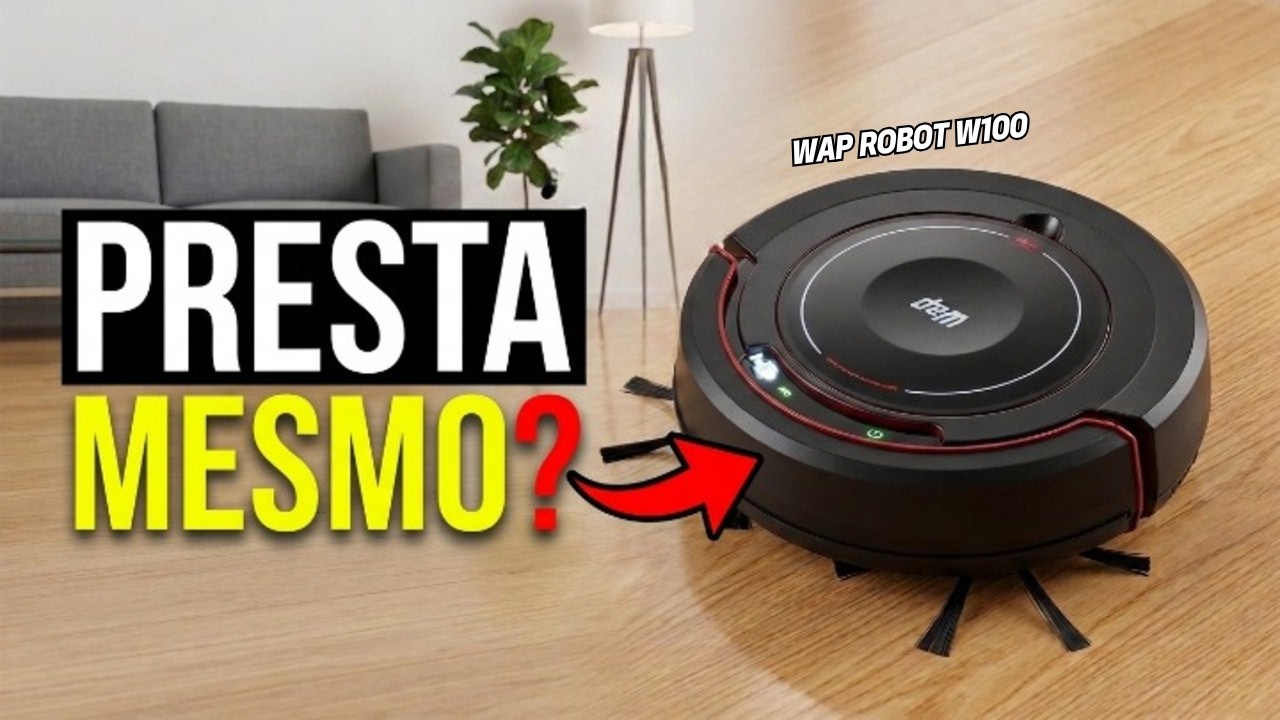 Miniatura da avaliação em vídeo de Aspirador de Pó Robô WAP ROBOT W100 3 em 1