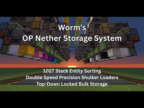OP Nether Sorting & Storage System (20 Items) (S-Tier Builds Series)
