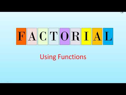 Finding Factorial Java Program Using Function Icse