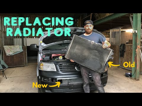 VW T5 'Restoration' Ep15 Radiator Change 1.9 TDI AXB Transporter Coolant Issue Pressurised Coolant