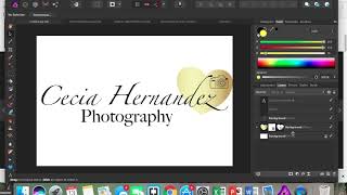 How to make A Photography Logo in  Affinity Photo, Tutorial