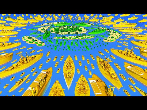 Largest Siege Invasion of ARMY MEN ISLAND Ever! - Attack on Toys