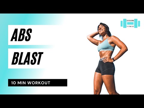 10 Minute ABS BLAST - Abs Workout / No Equipment | Giovana Fitness