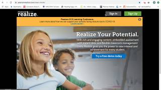 Pearson Realize Tutorial