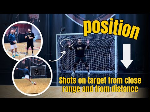 How to position yourself on long and close shots in futsal #gk #futsal #goalkeeper