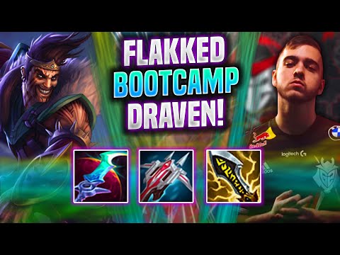 FLAKKED IS INSANE WITH DRAVEN IN KOREA BOOTCAMP! - G2 Flakked Plays Draven ADC vs Tristana! |