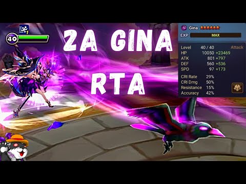 The Power Of 2A Gina (Dark Mystic Witch) In RTA  Summoners War