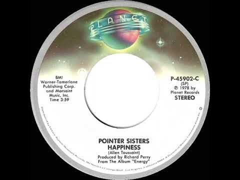 1979 HITS ARCHIVE: Happiness - Pointer Sisters (stereo 45 single version)