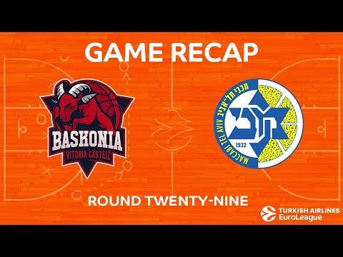Highlights: Baskonia Vitoria Gasteiz - Maccabi FOX Tel Aviv