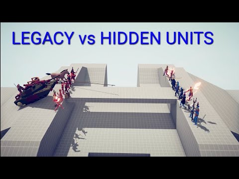 LEGACY Team vs HIDDEN UNITS Team - Totally Accurate Battle Simulator TABS