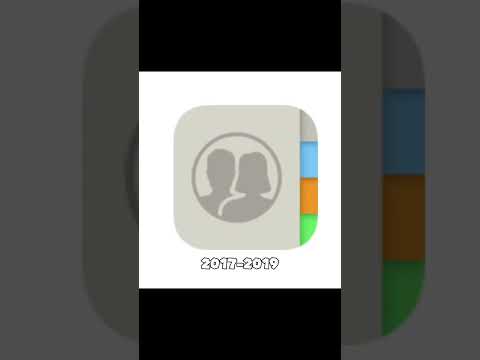 Apple Contacts Logo Evolution Historical Logos #shorts #iphone #apple #ios #technology 
