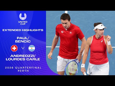 Paul/Bencic v Andreozzi/Carle Extended Highlights | United Cup 2026 Quarterfinal