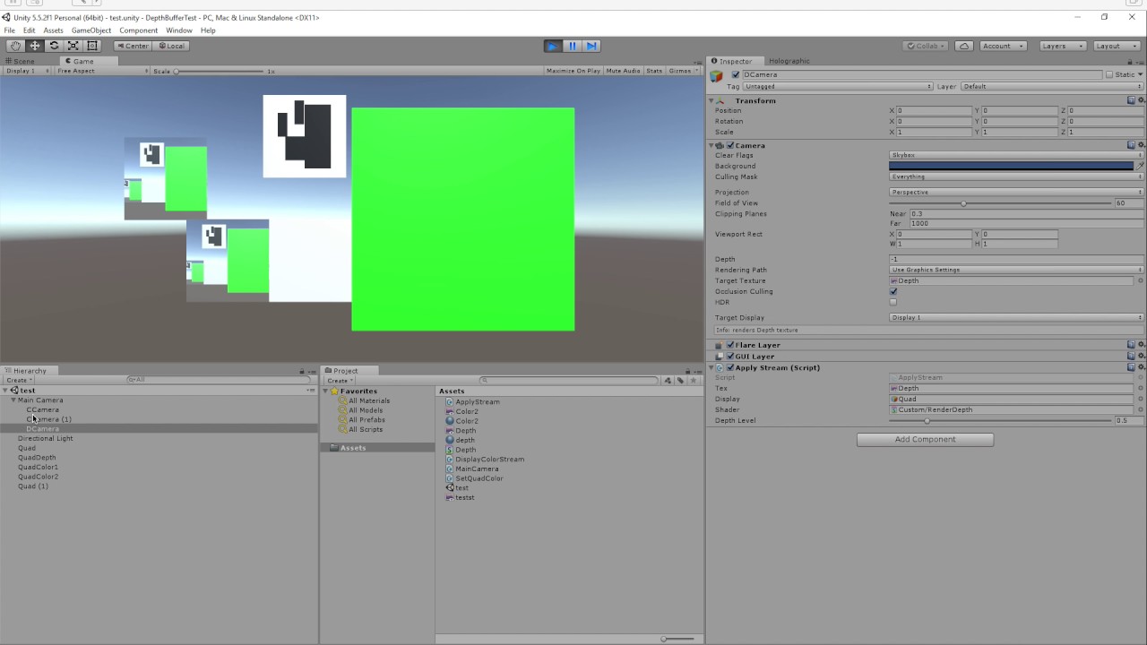 [SOLVED] Unity Depth Buffer Capture Using a Secondary Camera not working.