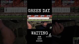 How to play green day - Waiting #greenday #youtubeshorts #guitartutorial #guitarcover