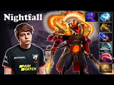 Nightfall - Ember Spirit Safelane with Save vs Matumbaman and Saksa | Dota 2 7.29b Gameplay