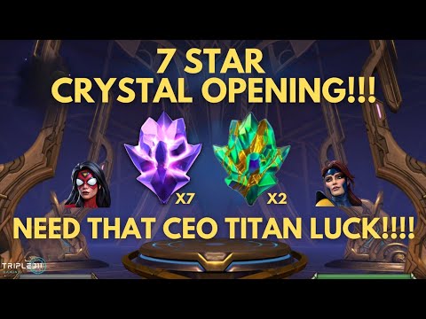 Got Some 7 Star Basic & 2 Titan Crystals to Open! Can We Finally Pull Jean Gray Or Spider-Woman????
