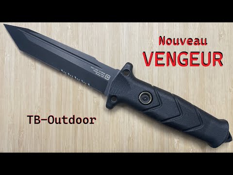 VENGEUR Couteau de SURVIE TACTIQUE, TB Outdoor. Vente EXCLUSIVE sur ma CHAINE YouTube.