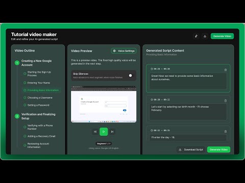 Al Tutorial Video Generator: VideoMule.ai