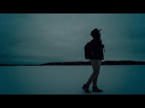 Photoshoot on a frozen lake
