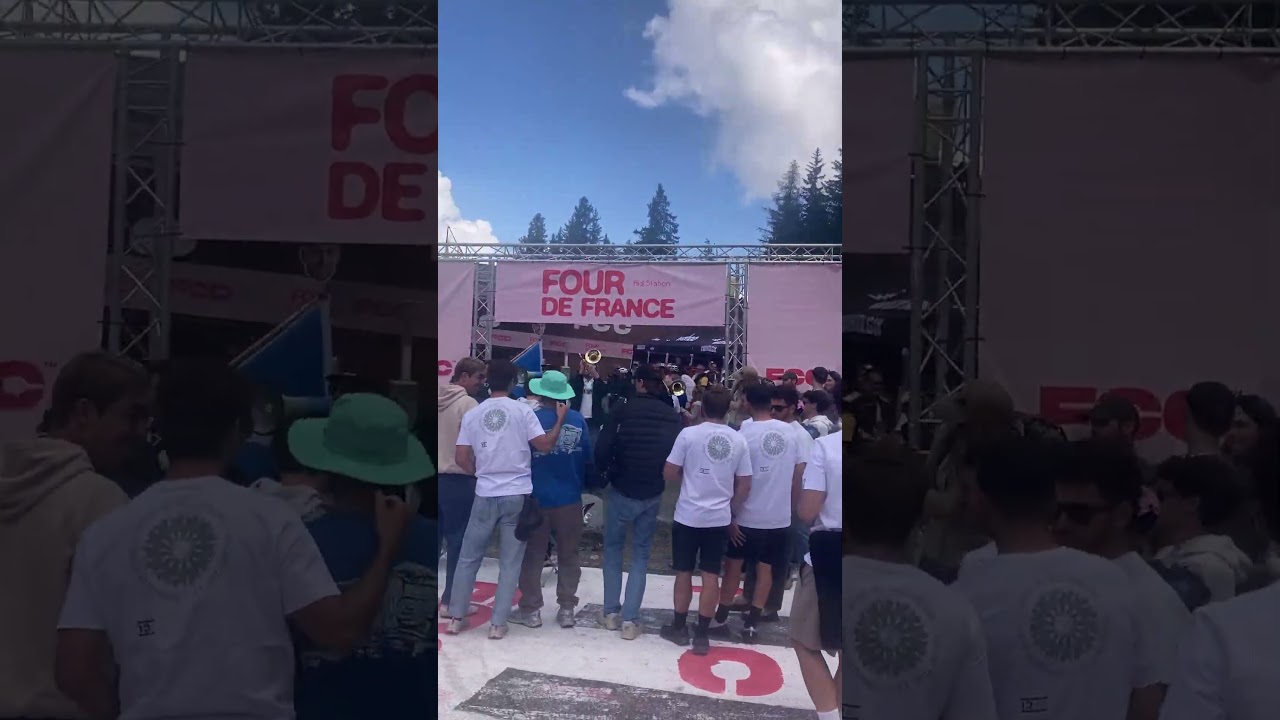Tour de France moment - Brass band on la Plagne