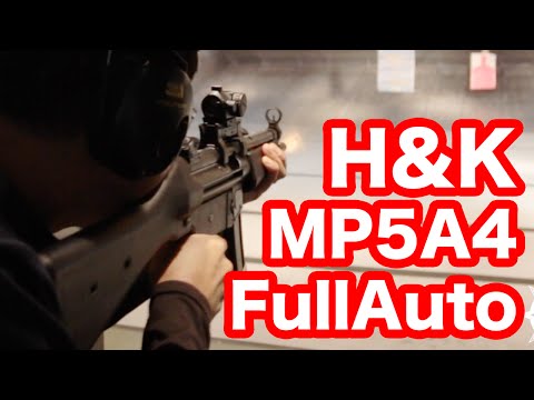 Live ammunition shooting: H&K MP5A4 full-auto shooting by Mac Sakai in review video #442