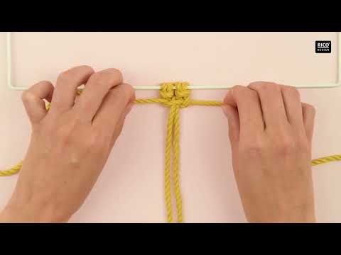 Rico Design Tutorial Makramee: Kreuzknoten