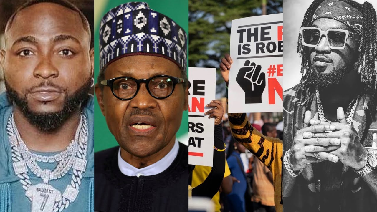 Davido na Rudeboy mu myigaragambyo   barashaka kweguza perezida|Ruswa n'ubushomeri bimeze nabi