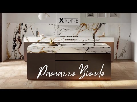 Discover the Marble Effect Xtone Paonazzo Biondo Sintered Porcelain Worktop