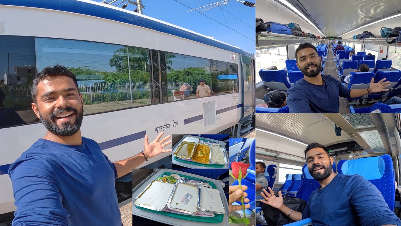 Una New Delhi VANDE BHARAT inaugural TRAIN JOURNEY with UNLIMITED FOOD || *Luxury train*