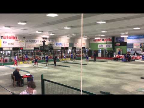 2014, CHIERI Italy MONDIALI BOCCE JUNIORS, CROATIA vs FRANCE, relay