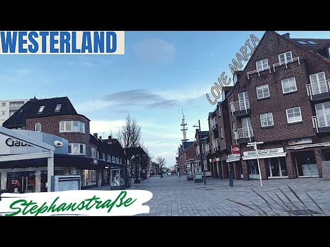 Westerland/Sylt/2022 Fev 🇩🇪 (Caminhando em Stephanstraße)