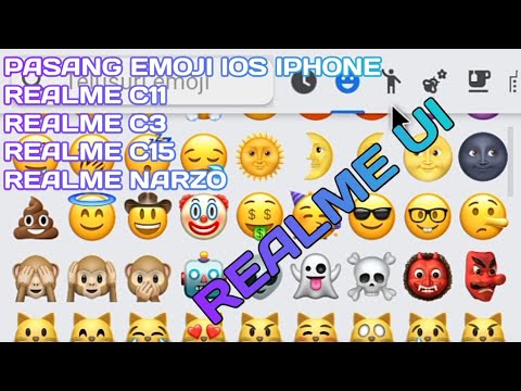 Cara Memasang Emoji iOS iPhone di Realme C11 & Realme C3 (Realme UI)