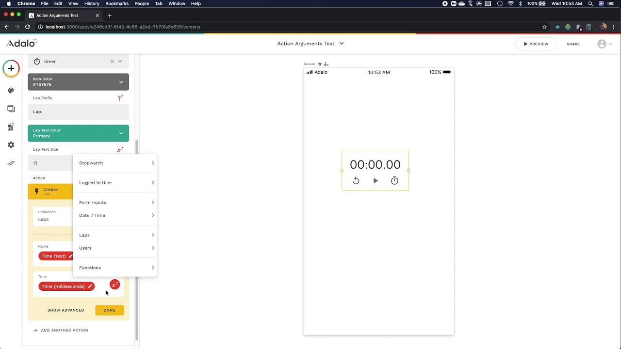 How to Make Component Data Available in Actions via Magic Text