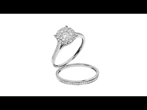Diamond Couture 14K Gold .50ct Diamond Bridal Ring Set