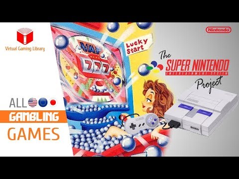 All SNES/Super Nintendo Gambling Games Compilation - Every Game (US/EU/JP)