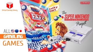 All SNES/Super Nintendo Gambling Games Compilation - Every Game (US/EU/JP)