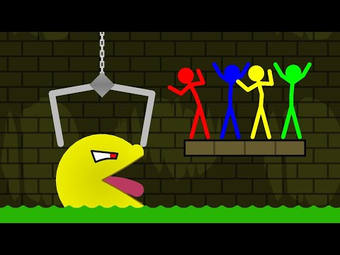 Stickman Animation: The Epic Adventure of Watergirl and Fireboy vs Pacman