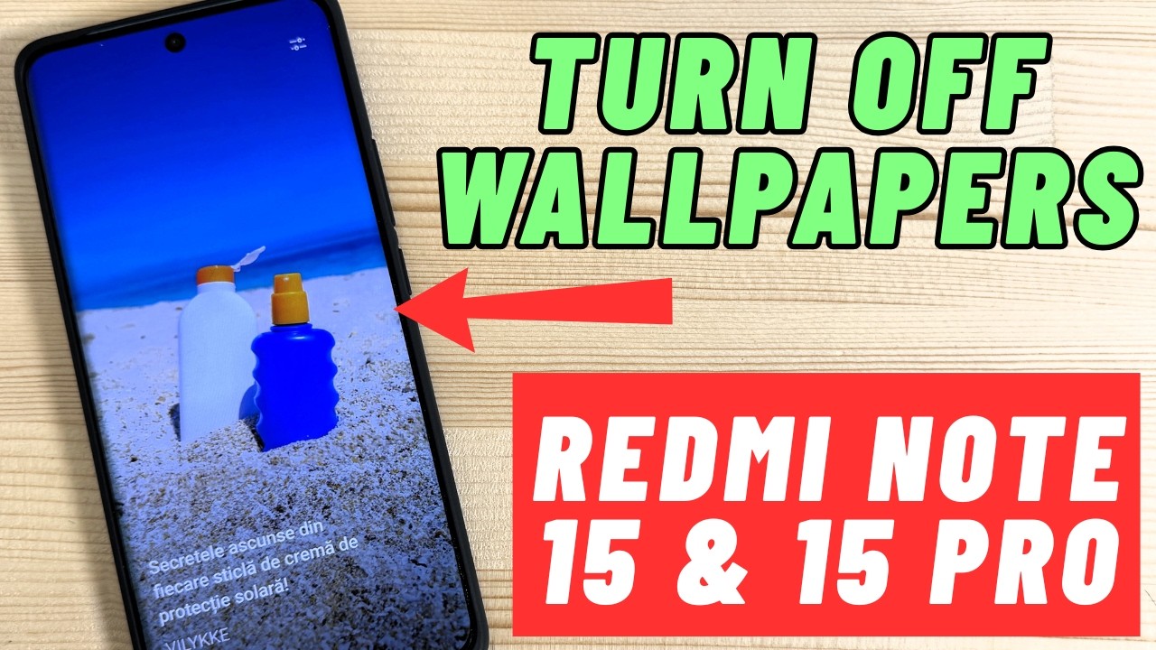 How to Disable WALLPAPPERS CAROUSEL on REDMI Note 15 & 15 Pro