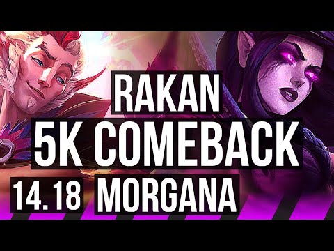 RAKAN & Ashe vs MORGANA & Kai'Sa (SUP) | 5k comeback, 1/5/24 | EUW Master | 14.18