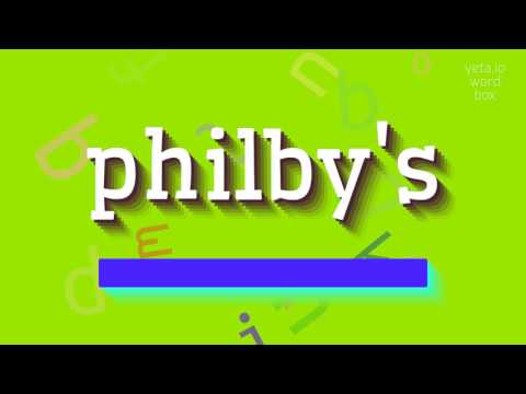 How to say "philby's"! (High Quality Voices)