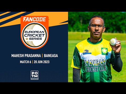 POTM: M.Prasanna - ZIN vs BAN | Highlights | FanCode ECS Romania | 20 June 2023 | ECS23.480