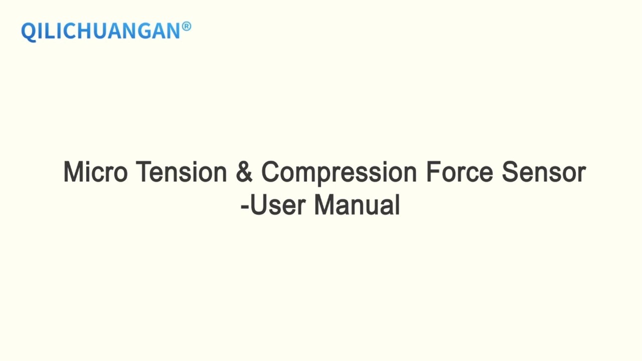 QLWS & QLWSX-M4 Micro Tension & Compression Force Sensor