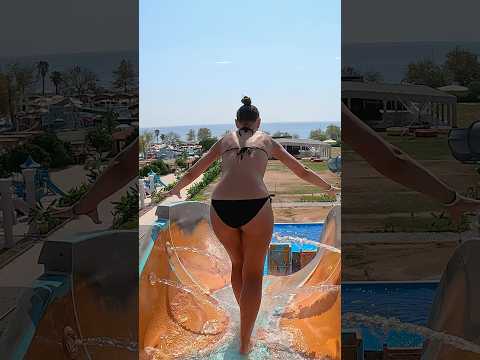 Slip and Fly Waterslide at Kingdom of Sea Waterpark💦 #shorts #viralshort #waterpark