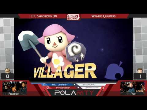 CFL Smackdown 94 WiiU Arcadian - Pellonian (Falco) vs YLD (Villager) - Winners Quarters
