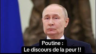 Poutine : le discours de la peur !!