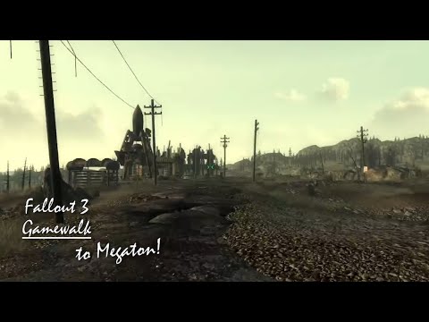 Fallout 3 - The Wanderer makes his ASMR walk finally to Megaton!